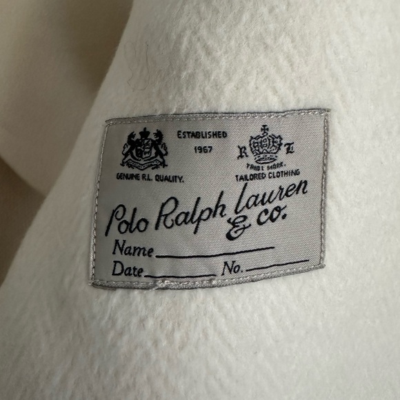 Polo Ralph Lauren Faux Fur Collar Double Breasted Parka Pea Coat Women’s Size 16 - Picture 6 of 13